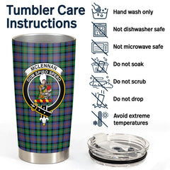 Clan McLellan Ancient Tartan Crest Tumbler WF67 Clan Hall Tartan Today