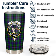 Clan Mitchell Tartan Crest Tumbler OU89 Clan Hall Tartan Today