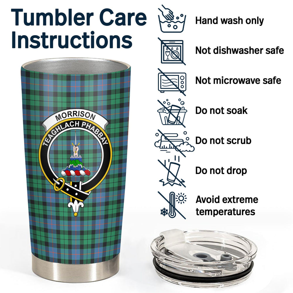 Clan Morrison Ancient Tartan Crest Tumbler HZ90 Clan Morrison Tartan Today
