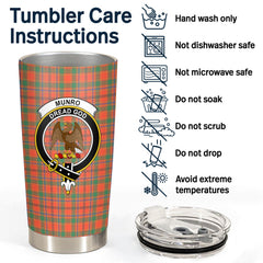 Clan Munro Ancient Tartan Crest Tumbler PO93 Clan Munro Tartan Today