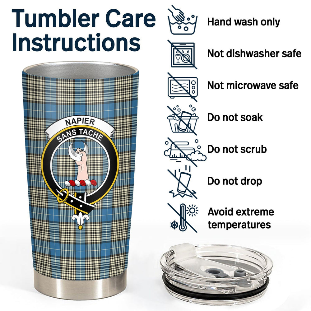 Clan Napier Ancient Tartan Crest Tumbler GD49 Clan Napier Tartan Today