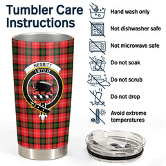Clan Nesbitt Modern Tartan Crest Tumbler KM67 Clan Nesbitt Tartan Today