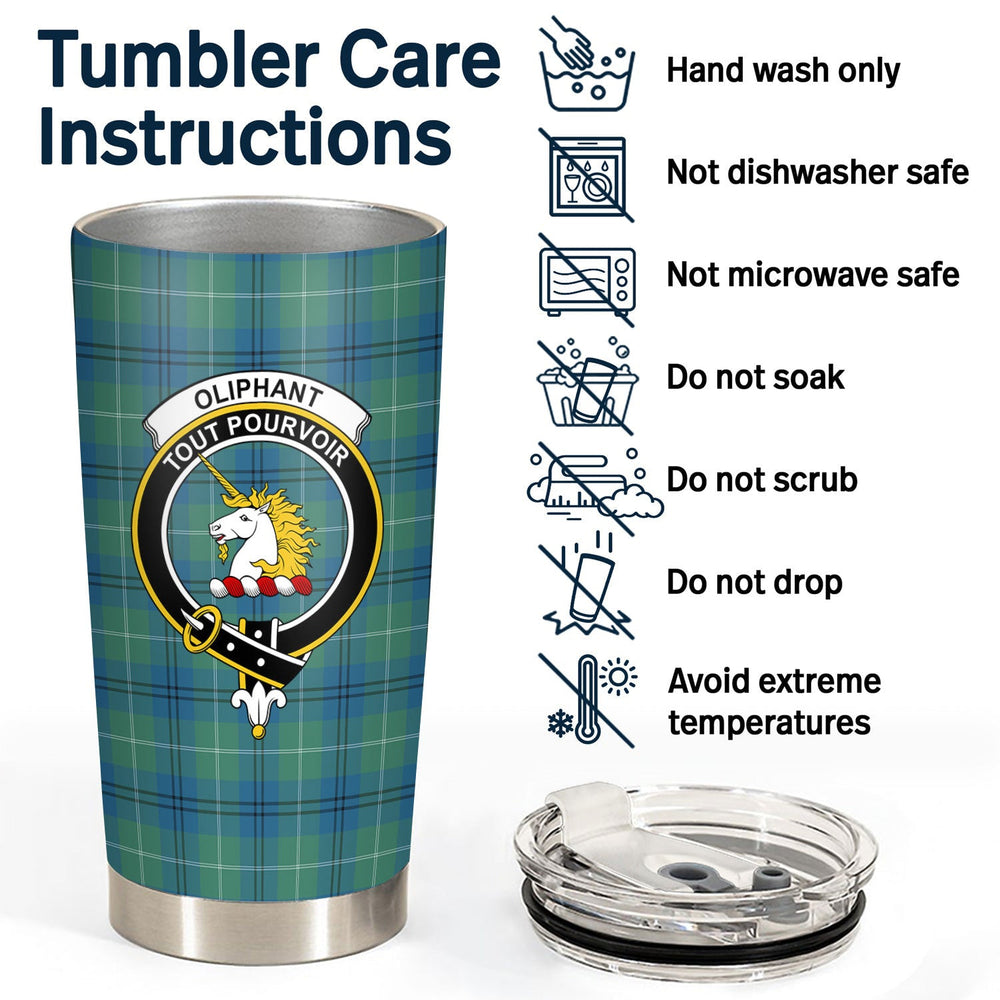 Clan Oliphant Ancient Tartan Crest Tumbler QW42 Clan Oliphant Tartan Today
