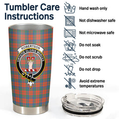 Clan Robertson Ancient Tartan Crest Tumbler WV62 Clan Robertson Tartan Today