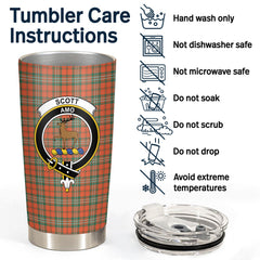 Clan Scott Ancient Tartan Crest Tumbler NN22 Clan Scott (Scott Tartan) Tartan Today