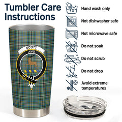 Clan Scott Green Ancient Tartan Crest Tumbler BN45 Clan Scott (Scott Tartan) Tartan Today