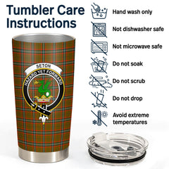 Clan Seton Hunting Modern Tartan Crest Tumbler WG88 Clan Seton Tartan Today