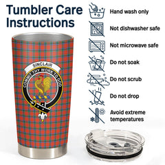 Clan Sinclair Ancient Tartan Crest Tumbler WO51 Clan Sinclair Tartan Today