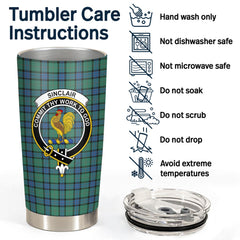 Clan Sinclair Hunting Ancient Tartan Crest Tumbler CT65 Clan Sinclair Tartan Today