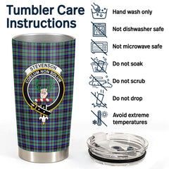 Clan Stevenson Tartan Crest Tumbler HQ81 Clan Stevenson Tartan Today