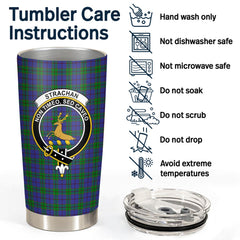 Clan Strachan Tartan Crest Tumbler FU70 Clan Strachan Tartan Today