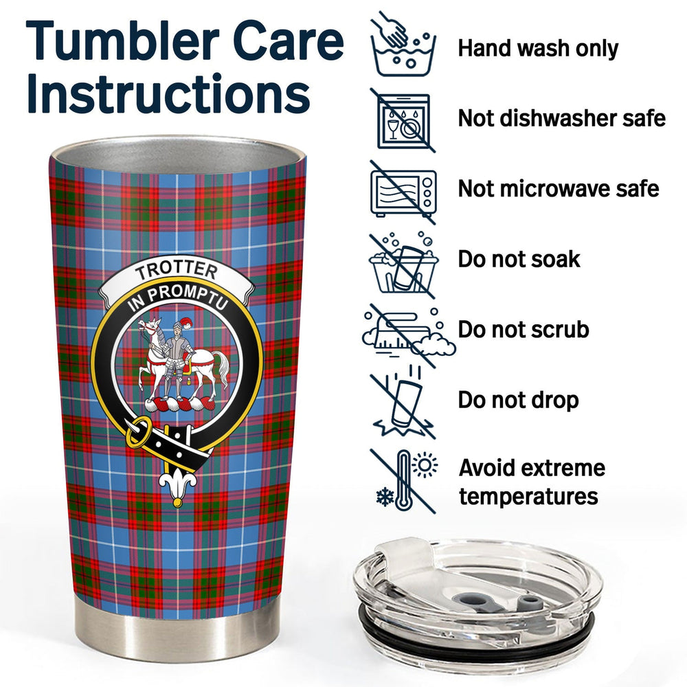 Clan Trotter Tartan Crest Tumbler BQ79 Clan Trotter Tartan Today