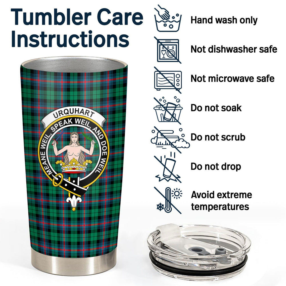 Clan Clan Urquhart Broad Red Ancient Tartan Crest Tumbler VV66 Clan Urquhart Tartan Today