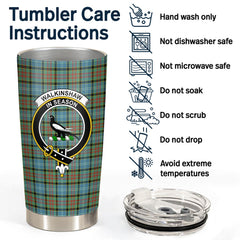 Clan Walkinshaw Tartan Crest Tumbler WH37 Clan Shaw Tartan Today