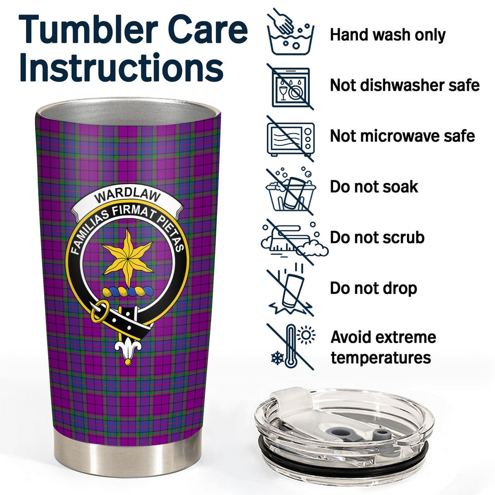 Clan Wardlaw Modern Tartan Crest Tumbler LY41 Clan Wardlaw Tartan Today