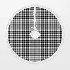 Clan Scott Black & White Modern Tartan Christmas Tree Skirt SA85 Scott Black & White Modern Tartan Tartan Christmas