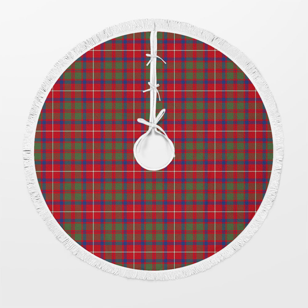 Clan Shaw Red Modern Tartan Christmas Tree Skirt JZ37 Shaw Red Modern Tartan Tartan Christmas