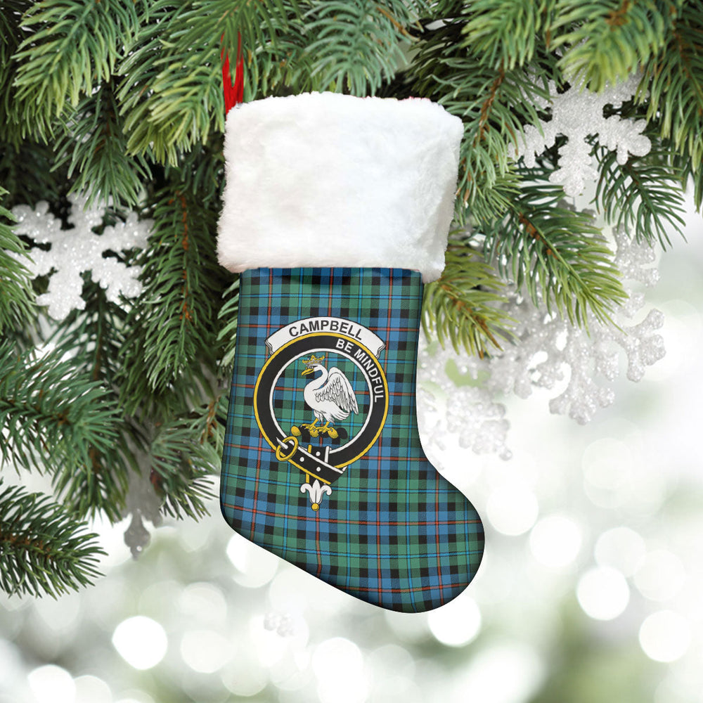 Clan Campbell of Cawdor Ancient Tartan Crest Christmas Stocking OO31 Campbell of Cawdor Ancient Tartan Tartan Stocking