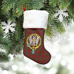 Clan Carruthers Tartan Crest Christmas Stocking HU13 Carruthers Tartan Tartan Stocking