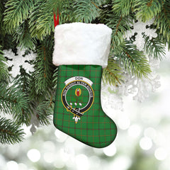 Clan Don Tartan Crest Christmas Stocking AS11 Don Tartan Tartan Stocking