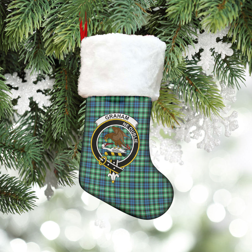 Clan Graham of Montrose Ancient Tartan Crest Christmas Stocking XP88 Graham of Montrose Ancient Tartan Tartan Stocking
