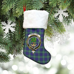 Clan Hamilton Hunting Modern Tartan Crest Christmas Stocking VJ64 Hamilton Hunting Modern Tartan Tartan Stocking