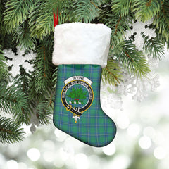 Clan Irvine Ancient Tartan Crest Christmas Stocking GC81 Irvine Ancient Tartan Tartan Stocking