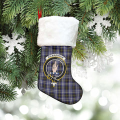 Clan Kilmarnock Tartan Crest Christmas Stocking IU78 Kilmarnock Tartan Tartan Stocking