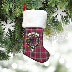 Clan Little Tartan Crest Christmas Stocking WL38 Little Tartan Tartan Stocking