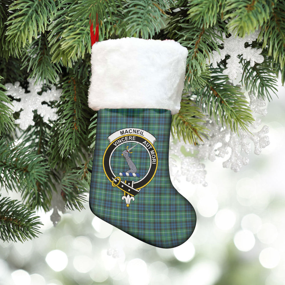 Clan MacNeill of Colonsay Ancient Tartan Crest Christmas Stocking GI92 MacNeill of Colonsay Ancient Tartan Tartan Stocking