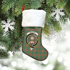 Clan Menzies Green Ancient Tartan Crest Christmas Stocking ZA92 Menzies Green Ancient Tartan Tartan Stocking