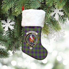 Clan Whitefoord Tartan Crest Christmas Stocking QY86 Whitefoord Tartan Tartan Stocking
