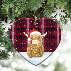 Clan Little Tartan Christmas Ceramic Ornament Highland Cows Style RO65 Little Tartan Tartan Ornament