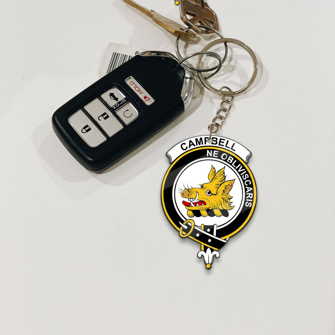 Clan Campbell of Breadalbane Tartan Crest Keychain SF25 Clan Campbell of Breadalbane Tartan Today