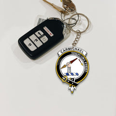 Clan Carmichael Tartan Crest Keychain UL62 Clan Carmichael Tartan Today