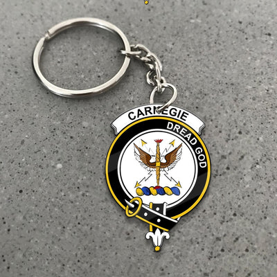 Clan Carnegie Tartan Crest Keychain BW53