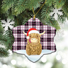Clan MacPherson Hunting Modern Tartan Christmas Ceramic Ornament Highland Cows Style DC92 MacPherson Hunting Modern Tartan Tartan Ornament