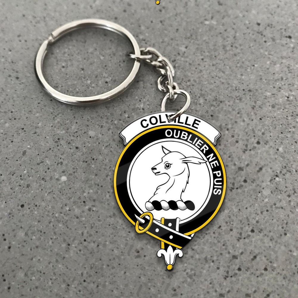 Clan Colville Tartan Crest Keychain GH73 Clan Colville Tartan Today