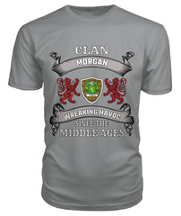 Clan Morgan Tartan 2D T-ShirtJF45 Morgan Tartan 2D T-Shirt Tartan T-Shirt Storm Grey S Morgan Tartan 2D T-Shirt