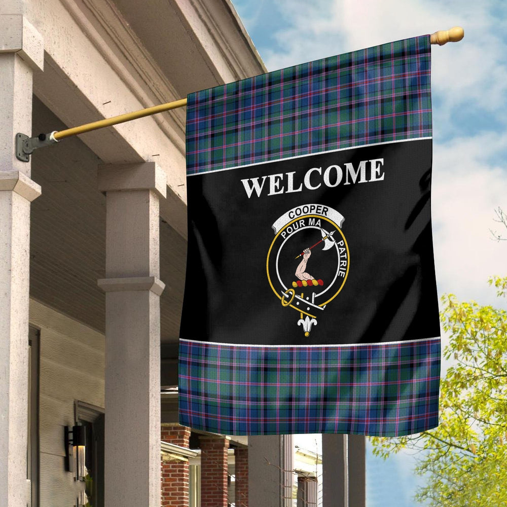 Clan Cooper Tartan Crest Black Garden Flag IR60 Clan Cooper Tartan Today