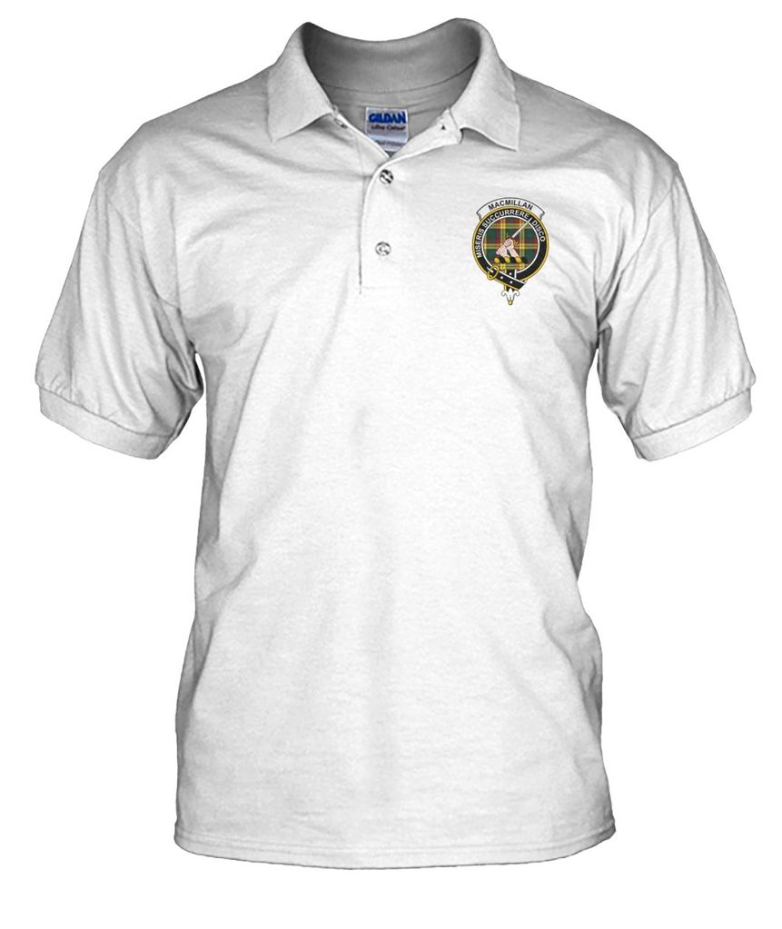 Clan MacMillan Family Crest Polo T-Shirt WH99 MacMillan Tartan Tartan Polo Men S MacMillan Tartan