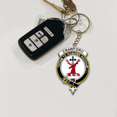 Clan Crawford Tartan Crest Keychain ER42 Clan Crawford Tartan Today