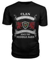 Clan Farquharson Family Tartan 2D T-shirt DV84 Farquharson Tartan Clan Tartan T-Shirt Black S Farquharson Tartan Clan