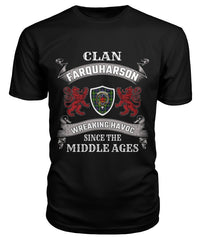 Clan Farquharson Family Tartan 2D T-shirt DV84 Farquharson Tartan Clan Tartan T-Shirt Black S Farquharson Tartan Clan
