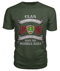 Clan Morgan Tartan 2D T-ShirtJF45 Morgan Tartan 2D T-Shirt Tartan T-Shirt City Green S Morgan Tartan 2D T-Shirt