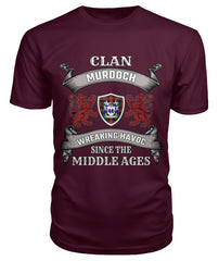 Clan Murdoch Family Tartan 2D T-ShirtNA72 Murdoch Tartan 2D T-Shirt Tartan T-Shirt Maroon S Murdoch Tartan 2D T-Shirt