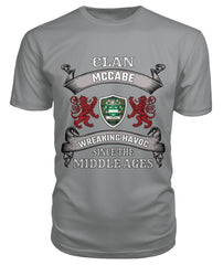 Clan McCabe Tartan 2D T-ShirtCF56 McCabe Tartan 2D T-Shirt Tartan T-Shirt Storm Grey S McCabe Tartan 2D T-Shirt