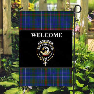 Clan Edmonstone (of Duntreath) Tartan Crest Black Garden Flag