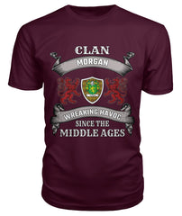 Clan Morgan Tartan 2D T-ShirtJF45 Morgan Tartan 2D T-Shirt Tartan T-Shirt Maroon S Morgan Tartan 2D T-Shirt
