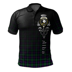 Clan Campbell of Cawdor Modern Tartan Polo Shirt - Alba Celtic Style RV74 Campbell of Cawdor Modern Tartan Tartan Polo